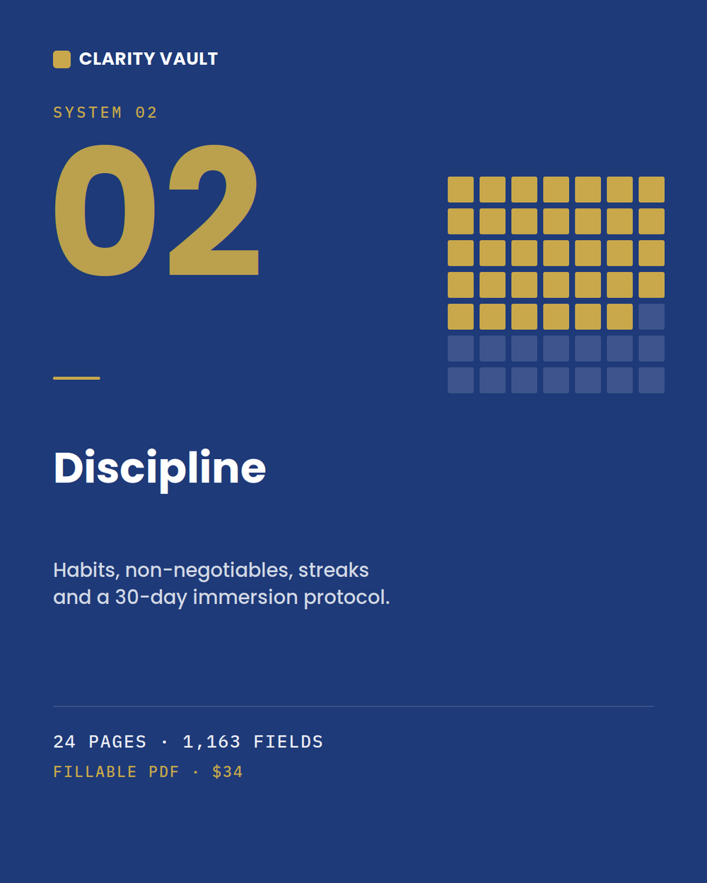 Clarity Vault — Discipline